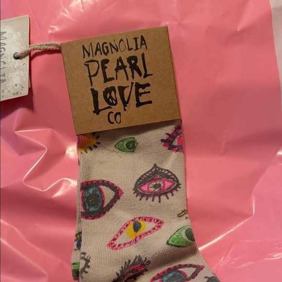 Magnolia Pearl Colorful Eye Pattern Socks - Picture 2 of 2